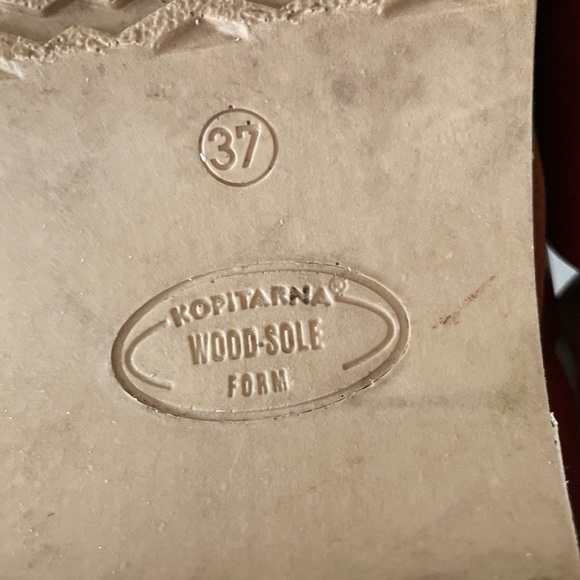 Rosa Mosa Women's Redddish Brown Leather Mules, Size 37 or 6.5 - Picture 7 of 8